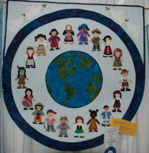 Second Place - Wall Quilt - Joan Bowman - Let there be peace on earth